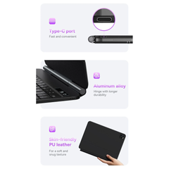 Bàn Phím iPad Nam Châm Baseus Brilliance - Bao Da Bảo Vệ, Kết Nối Bluetooth 5.2, Siêu Êm và Đèn Nền, Thích Hợp Cho Công Việc và Giải Trí