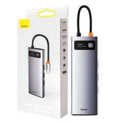 Bộ Hub Đa Năng Baseus Metal Gleam Type C 9in1 - Kết Nối HDMI, VGA, USB 3.0, 4K, Hỗ Trợ Nguồn PD 100W, Tương Thích Apple, Windows, Android