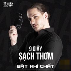 Dung dịch vệ sinh nam X2 Manly Cocayhoala - Chiết xuất thiên nhiên, khử mùi hiệu quả, lưu hương nam tính, 150g - Chăm sóc vùng kín cho nam giới