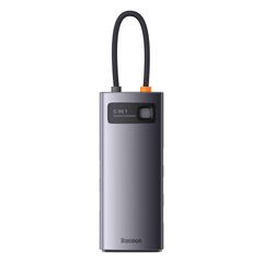 Hub Mở Rộng 6 in 1 Baseus Metal Gleam Đa Chức Năng - 2 Cổng HDMI, 3 Cổng USB 3.0, Sạc PD 100W - Thiết Bị Kết Nối Tuyệt Vời Cho Laptop và Macbook