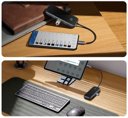 Hub Mở Rộng Đa Năng Baseus AcmeJoy 6 Trong 1 - Docking Station HDMI, USB3.0, PD & Data, RJ45 - Thiết Bị Kết Nối Thông Minh Cho Laptop và Smartphone