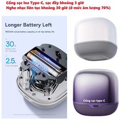 Loa Bluetooth không dây Baseus AeQur V2 20W - Loa âm thanh 360° chất lượng cao, pin 30 giờ, kết nối dễ dàng với mọi thiết bị
