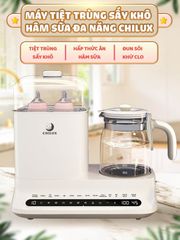 Máy Tiệt Trùng Sấy Khô và Hâm Sữa Chilux C1 Đa Năng - Tiện Ích Cho Mẹ Và Bé, Chức Năng Tiệt Trùng, Sấy Khô, Hâm Sữa Nóng