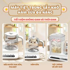 Máy Tiệt Trùng Sấy Khô và Hâm Sữa Chilux C1 Đa Năng - Tiện Ích Cho Mẹ Và Bé, Chức Năng Tiệt Trùng, Sấy Khô, Hâm Sữa Nóng