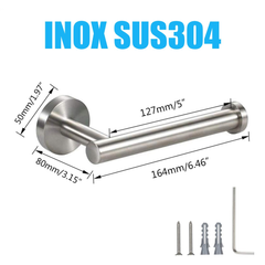 Móc Treo Cuộn Giấy Vệ Sinh Inox Hobby Khoan Tường - Thiết Kế Hiện Đại, Sang Trọng, Bền Bỉ Cho Nhà Tắm Ngăn Nắp
