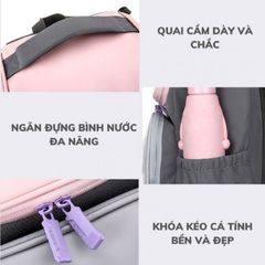Balo hỗ trợ chống gù Oudele cho bé - Thiết kế thông minh, chất liệu chống thấm, nhiều ngăn chứa sách vở, bảo vệ sức khỏe trẻ em
