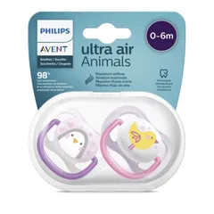 Bộ 2 ty ngậm Avent Ultra Air dành cho bé từ 0-6 tháng