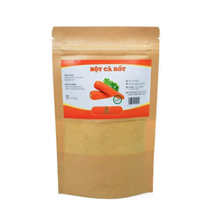 Bột Cà Rốt Hữu Cơ Sấy Lạnh Nguyên Chất - Dinh Dưỡng Tự Nhiên, Thực Phẩm Khô Lành Mạnh Cho Sức Khỏe và Làm Đẹp Da