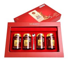 Cao Hồng Sâm Đông Trùng Hạ Thảo 365 Gold - Tăng Cường Sức Khỏe, Hỗ Trợ Tập Trung, Hộp 4 Hũ X 240g, Quà Tặng Sang Trọng