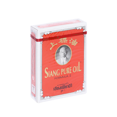 Dầu Gió Đỏ Siang Pure Oil Thái Lan 7ml - Giảm Đau, Ngứa, Hỗ Trợ Thư Giãn Tinh Dầu Bạc Hà, Khuynh Diệp, Sả Chanh