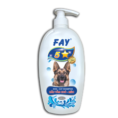 Dầu tắm FAY 5 sao hỗ trợ làm sạch và khử mùi cho chó mèo