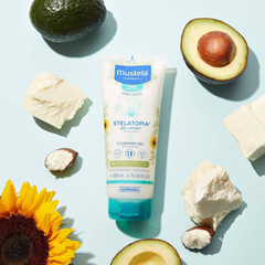 Gel Tắm Gội Cho Bé Da Chàm Mustela Stelatopia 200ml - Làm Sạch Nhẹ Nhàng, Dưỡng Ẩm Hiệu Quả, An Toàn Cho Trẻ Sơ Sinh