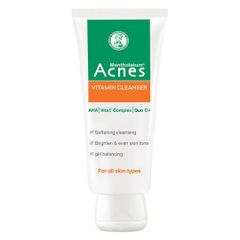 Kem Rửa Mặt Acnes Vitamin Cleanser 100g - Sữa Rửa Mặt Giúp Phục Hồi Da Sau Mụn, Dưỡng Sáng Khỏe, Ngăn Ngừa Mụn Tái Phát