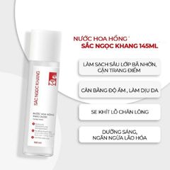 Nước Hoa Hồng Sắc Ngọc Khang 145ml - Toner Dưỡng Ẩm, Làm Sạch, Se Khít Lỗ Chân Lông Cho Mọi Loại Da