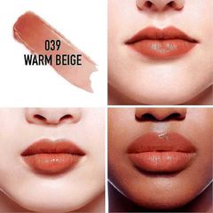 Son Dưỡng Dior Addict Lip Glow 039 Warm Beige Cam Đất - Son Môi Dưỡng Ẩm, Phủ Màu Tốt, Phù Hợp Mọi Tone Da