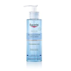Sữa Rửa Mặt Eucerin DermatoClean Hyaluron Cleansing Gel 200ml - Gel Làm Sạch Da Không Cồn, Không Hương Liệu, Phù Hợp Mọi Loại Da