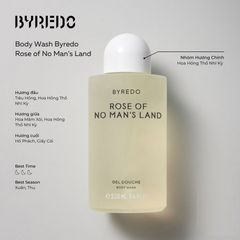Sữa Tắm Hương Nước Hoa Byredo Gel Douche Body Wash - Chai 225ml Dưỡng Ẩm & Thư Giãn, Hương La Tulipe và Mojave Ghost