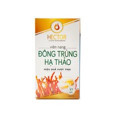 Viên nang đông trùng hạ thảo Hector - Tăng cường sức khỏe và miễn dịch, hỗ trợ chức năng gan thận, hiệu quả cao, hộp 30 viên