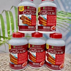 Viên uống hỗ trợ đường huyết Trunature CinSulin - Cân bằng đường huyết, tăng cường sức khỏe với chiết xuất quế tự nhiên 200 viên
