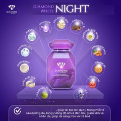 Viên uống dưỡng trắng da Diamond White Day & Night - Giúp làm đẹp da, cải thiện đàn hồi, sáng khỏe và mịn màng cho phụ nữ từ 18 tuổi trở lên.