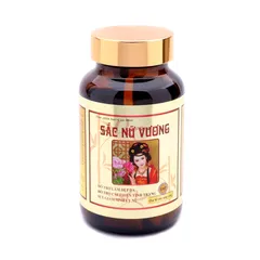 Viên Uống Hỗ Trợ Nội Tiết Tố Nữ Sắc Nữ Vương - Cân Bằng Nội Tiết, Làm Đẹp Da, Tăng Cường Sinh Lý Nữ, Hộp 60 Viên
