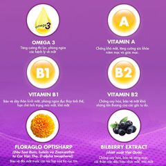 Viên uống hỗ trợ tăng cường thị lực Flopti Eye - Bổ mắt tự nhiên với Omega 3 và Vitamin A cho đôi mắt sáng khỏe mỗi ngày