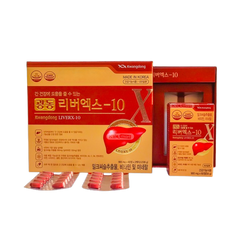 Viên uống hỗ trợ thải độc gan Kwangdong LiverX-10 Hàn Quốc - Giải pháp tự nhiên cho lá gan khỏe mạnh và cải thiện sức khỏe gan