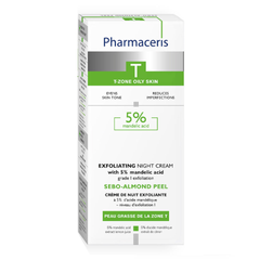 Kem Dưỡng Ẩm Pharmaceris Sebo-Almond Peel 5% Acid Mandelic - Hỗ Trợ Kháng Khuẩn, Giảm Mụn, Dưỡng Da Mịn Màng 50ml
