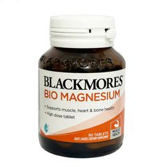 Viên uống Blackmores Bio Magnesium - Bổ sung magie tự nhiên và vitamin C, D, B6 cho sức khỏe xương, cơ bắp, 150 viên