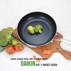 Chảo Chống Dính Inox 3 Lớp Liền Khối Kalpen Kazler - Chảo Nấu Đa Năng Chịu Nhiệt Tốt, Dễ Vệ Sinh, Phù Hợp Nhiều Không Gian Bếp