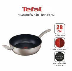 Chảo Chống Dính Sâu Lòng Tefal Sensations 28cm - Đa Năng, Chất Liệu Hợp Kim Nhôm, Phù Hợp Với Bếp Từ, Gas, Hồng Ngoại