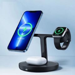 Đế sạc không dây Baseus Swan 3-in-1 20W - Sạc nhanh cho iPhone, AirPods, Apple Watch - Thiết kế từ tính tiện lợi
