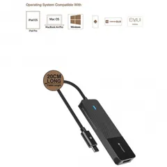 Hub chuyển đổi 5in1 Mazer Infinite Pro - Cổng kết nối đa dạng, Hình ảnh 4K, Tốc độ truyền dữ liệu cao cho Mac, Windows, Android