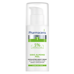 Kem Dưỡng Ẩm Pharmaceris Sebo-Almond Peel 5% Acid Mandelic - Hỗ Trợ Kháng Khuẩn, Giảm Mụn, Dưỡng Da Mịn Màng 50ml