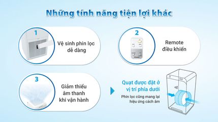 Máy Lọc Không Khí Daikin MC55UVM6-7 - Công Nghệ Streamer 4 Cấp Lọc, Diện Tích 45m2, Điều Khiển Từ Xa, Hút Gió 3 Hướng, Lọc Bụi PM2.5
