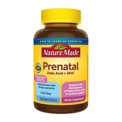Nature Made Prenatal Folic Acid + DHA - Vitamin tổng hợp cho bà bầu của Mỹ
