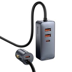 Tẩu sạc nhanh 4 cổng Baseus Share Together 120W - Sạc nhanh ô tô tiện lợi cho smartphone và tablet, độ dài dây 1.5m