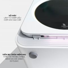 Máy tiệt trùng sấy khô bình sữa UV-C Moaz BéBé MB025 - Công nghệ diệt khuẩn an toàn, bảo quản 24h, chức năng làm sữa chua & sấy hoa quả