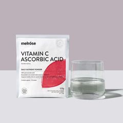 Bột Vitamin C Ascorbic Acid Melrose 125g - Hỗ trợ sức khỏe, tăng cường miễn dịch và làm đẹp da, nguyên chất dễ hòa tan