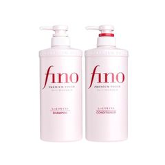 Cặp Gội Xả Shiseido Fino Premium Touch 550ml - Phục Hồi Tóc Hư Tổn, Dưỡng Ẩm và Tăng Độ Bóng Mượt cho Tóc Yếu