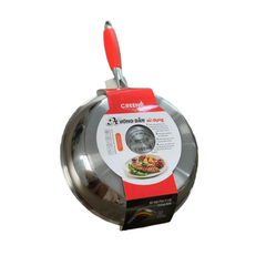 Chảo Inox Chống Dính 5 Lớp Creen - Chảo Chống Dính Cao Cấp 20-30cm Dùng Cho Bếp Từ, Gas, Hồng Ngoại
