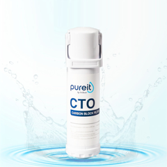 Lõi lọc CTO Pureit Delica UR5840 cho máy lọc nước âm tủ bếp - Loại bỏ clo, mùi, vị lạ, nước sạch tinh khiết, tuổi thọ 8-12 tháng
