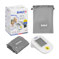 Máy Đo Huyết Áp Bắp Tay B.Well PRO-36 - Công Nghệ Intellect Classic, Phát Hiện Rối Loạn Nhịp Tim, Kết Quả Đọc Giọng Nói Tiếng Việt