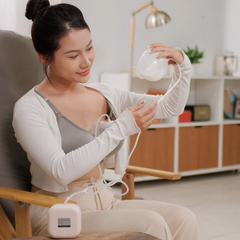 Máy Hút Sữa Điện Đôi Fatzbaby Twinfree 1 FB1301TG - Thiết Kế Rảnh Tay, 4 Chế Độ Hút Tiện Lợi, Dung Tích 140ml
