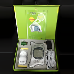 Máy massage xung điện Aukewel - 8 miếng dán, 6 chế độ, hỗ trợ thư giãn cơ bắp, cải thiện sức khỏe và lưu thông máu