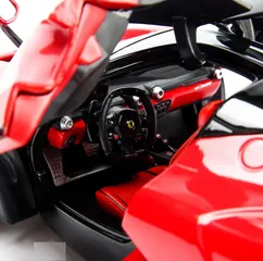 Mô hình siêu xe Ferrari LaFerrari 1:18 Bburago Signature - Đỏ/Đen - Trang trí nhà cửa và quà tặng cho tín đồ xe hơi