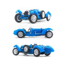 Mô hình xe Bugatti Type 59 1934 tỉ lệ 1:18 Bburago - Xe mô hình kim loại đúc cao cấp, bánh xe đánh lái, quà tặng ấn tượng cho tín đồ xe hơi.