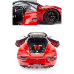Mô Hình Xe Ferrari 488 GTB 1:18 Bburago Signature - Chi Tiết Tinh Xảo, Màu Đỏ Bóng Đẹp, Quà Tặng Tuyệt Vời Cho Người Hâm Mộ Xe Hơi
