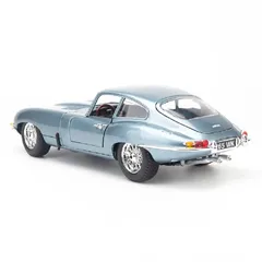 Mô Hình Xe Jaguar E-Type Coupe 1:18 Bburago Silver/Blue MH-18-12044 - Mô Phỏng Đẹp, Trang Trí Phòng Khách Hoặc Làm Việc