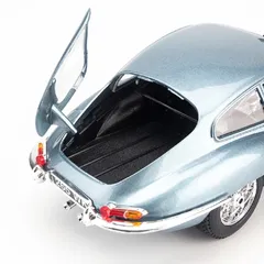 Mô Hình Xe Jaguar E-Type Coupe 1:18 Bburago Silver/Blue MH-18-12044 - Mô Phỏng Đẹp, Trang Trí Phòng Khách Hoặc Làm Việc
